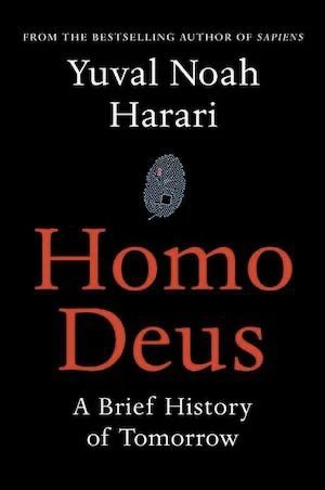 Book cover of «Homo Deus» by Yuval Noah Harari