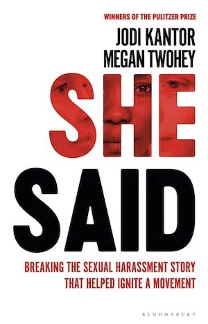 Book cover of «She Said» by Jodi Kantor & Megan Twohey