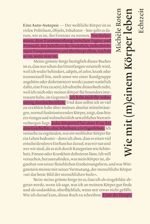 Book cover of «Wie mit (m)einem Körper Leben» by Michèle Roten