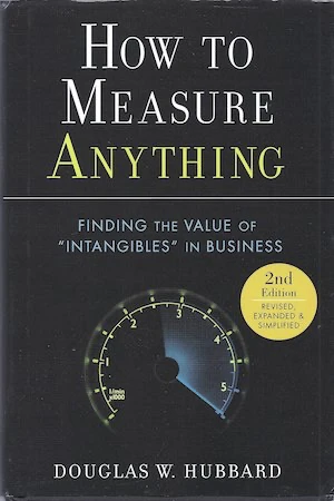Book cover of «How to Measure Anything» by Douglas W. Hubbard