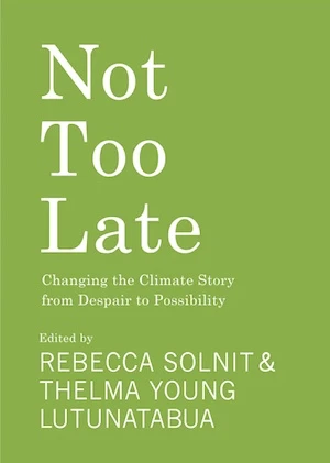 Book cover of «Not Too Late» by Rebecca Solnit & Thelma Young Lutunatabua