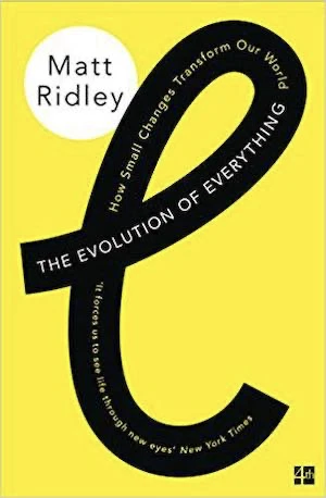 Book cover of «The Evolution of Everything» by Matt Ridley