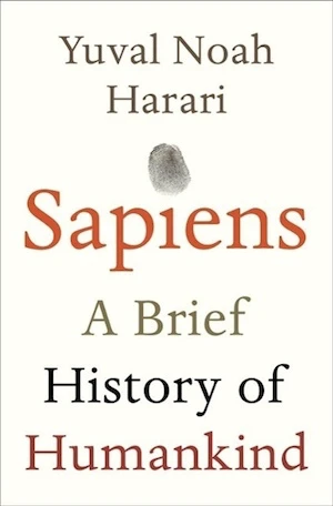 Book cover of «Sapiens» by Yuval Noah Harari